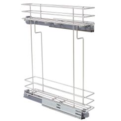 Cos Jolly 100x450, culisare laterala cu glisiera TANDEM BLUM, extragere partiala, corp de 150 mm, crom