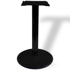 Picior masă central Thomas din oțel cu baza rotundă H720XD76, negru
