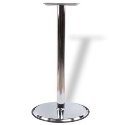 Picior masă central Tony din oțel cu baza rotundă H1100XD76, crom