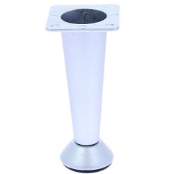 Picior conic Dino reglabil din aluminiu H80, satinat