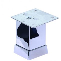 Picior patrat Uberto reglabil din aluminiu H80x40x40, crom