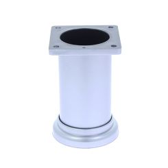 Picior sofa Plato rotund reglabil din plastic H80xD50, satinat