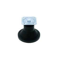 Picior conic Elmo reglabil din plastic H55, negru (4 buc)