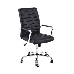 Scaun birou Berger S338A, spatar mediu, 2 reglaje, baza cu rotile, 550 x 650 x 940-1040 mm