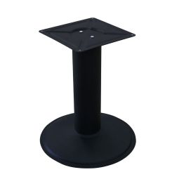 Picior central Goliath din oțel cu baza rotundă H720xD168, negru