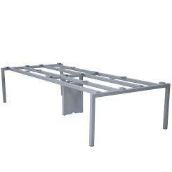 Picior birou Mera pentru 4 persoane H720 3200x140 mm, satinat