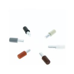 Suport din metal cu manson din plastic pentru polita, alb (100 buc)