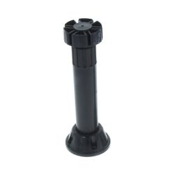 Picior bucatarie economic reglabil din plastic H150, negru (4 buc)