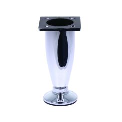 Picior conic Pongo reglabil din plastic H100, crom (4 buc)