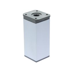 Picior patrat Piedro din aluminiu H70x40x40, satinat (4 buc)