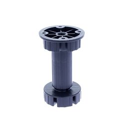 Picior bucatarie Italia reglabil din plastic H150, negru (8 buc)