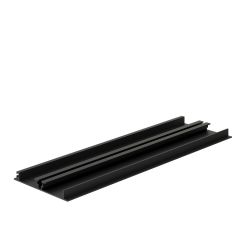 Plinta din aluminiu 1014G-1 H100 4 ml, negru