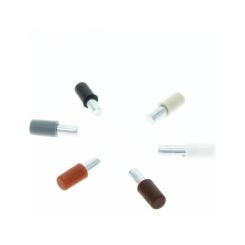 Suport din metal cu manson din plastic pentru polita, bej (50 buc)