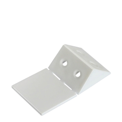 Colțar din plastic triunghiular cu capac, alb (100 buc)