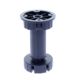 Picior bucatarie Italia reglabil din plastic H150, negru (4 buc)