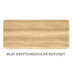 Blat dreptunghiular rotunjit