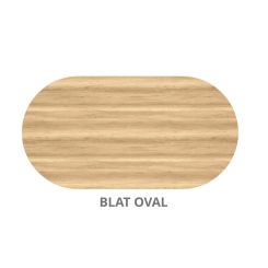 Blat oval