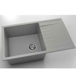 Chiuveta cu blat dreapta/stanga Fat Avangard 80 x 49 cm, grey 1006