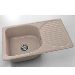 Chiuveta cu blat dreapta/stanga Fat Classic 80 x 49 cm, latte 809
