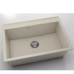 Chiuveta cu o cuva Fat Avangard 70 x 49 cm, light beige