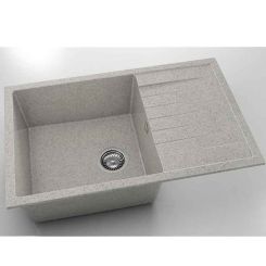 Chiuveta cu blat dreapta/stanga Fat Avangard 80 x 49 cm, pewter 210