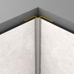 PROFIL AL COLT INTERIOR ROCKO TILES ALB 2800 MM