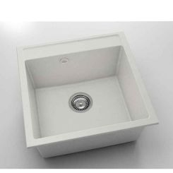 Chiuveta cu o cuva Fat Avangard 51 x 51 cm, pure white 1000