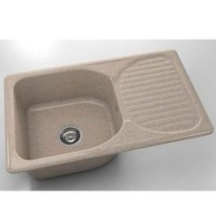 Chiuveta cu blat dreapta/stanga Fat Classic 80 x 49 cm, sandy beach 300